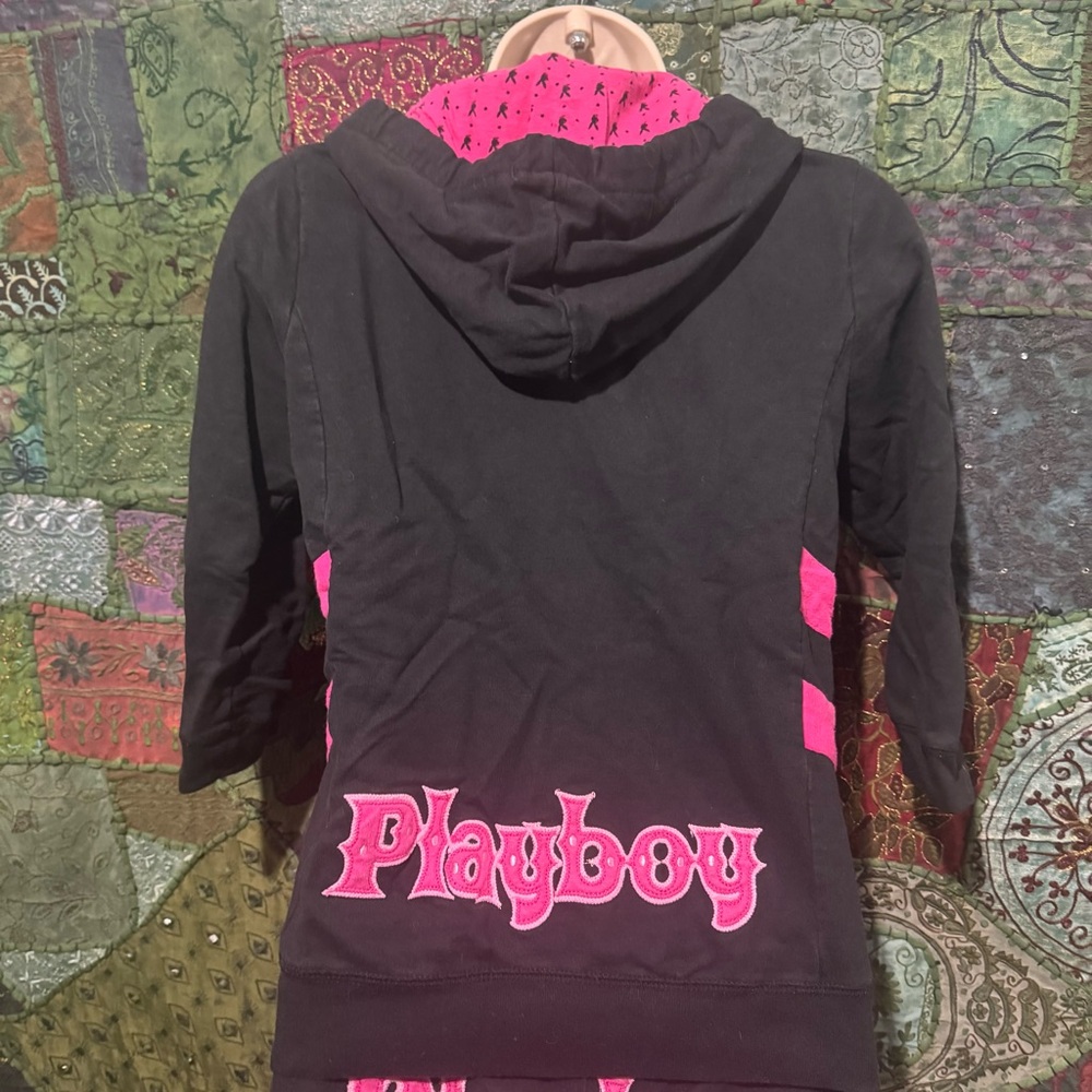 RARE Y2K Playboy Embroidered fitted matching tracksuit - Picture 3 of 8